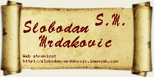 Slobodan Mrdaković vizit kartica